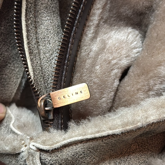 Celine Shearling Boogie Bag Taupe - Picture 14 of 17